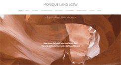 Desktop Screenshot of moniquelanglcsw.com